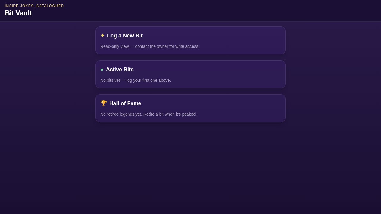 The Bit Log